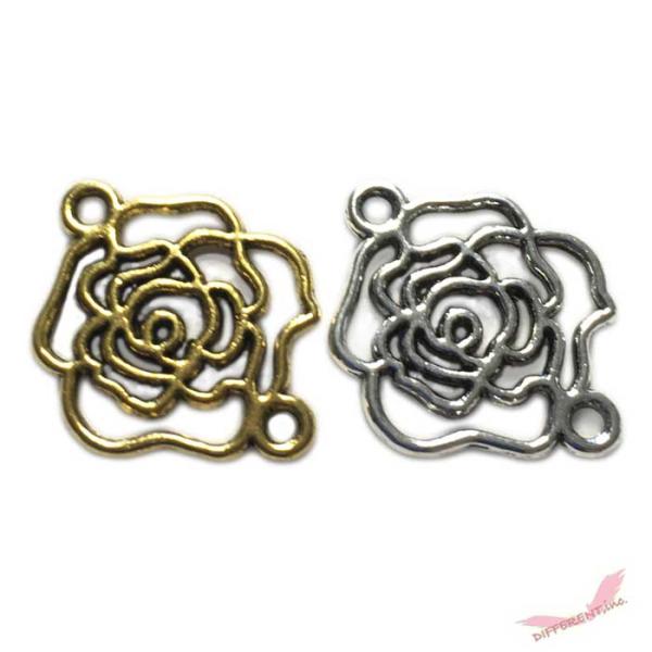 ローズ デザイン コネクター チャーム