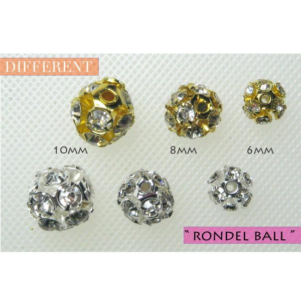 丸ロンデル クリスタル 8mm
