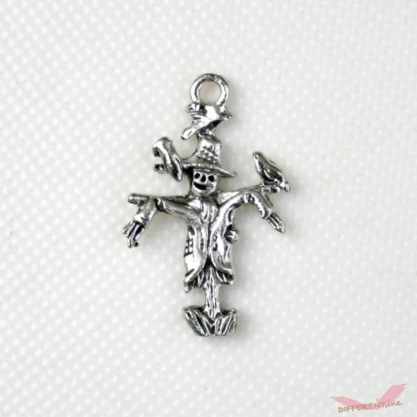 かかし チャーム ヴィンテージシルバー ハロウィーン