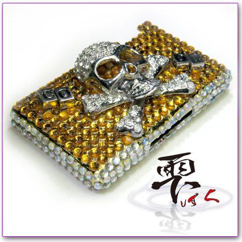 Men's Bigスカルのキラ★キラ ミンティアケース 全デコ by-雫