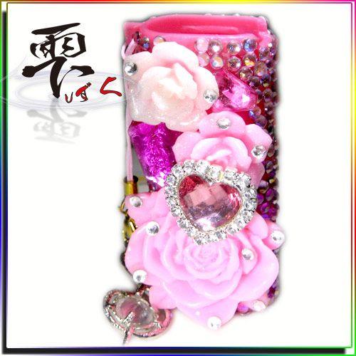 姫系 スワロ使用 ピンクグラで姫様用 ライターケース 全デコ by-雫