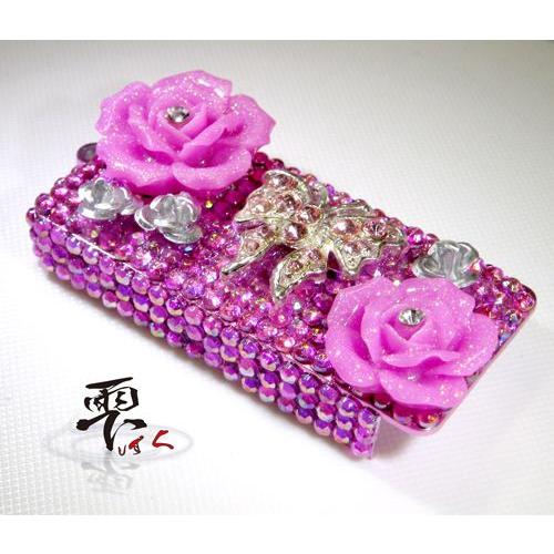 姫系 キラキラ バラとパピヨンのフリスクケース  手作りデコ by 雫