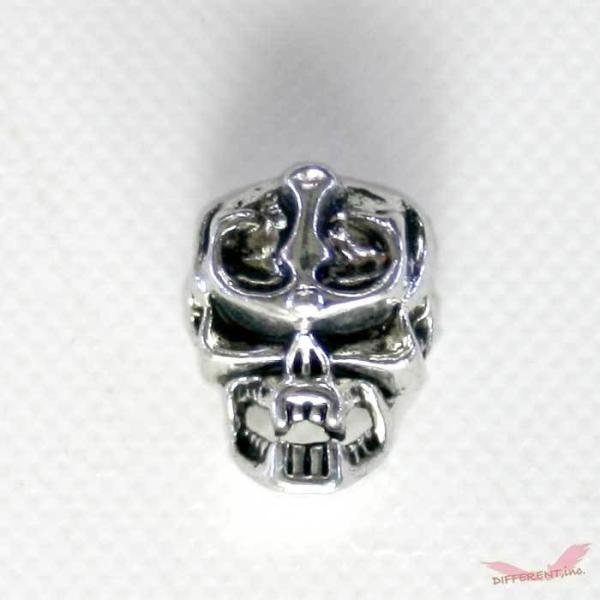 デビル スカル メタル ビーズ 12mm*16mm 2mm穴