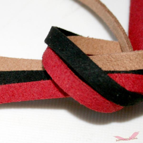 スエード フェイク 紐  6mm幅 90cm 計り売り