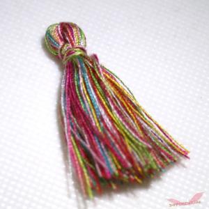 タッセル コットン製 イヤリング アクセサリー...の詳細画像5
