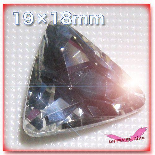 デコ クリスタルジュエリー トライアングル 18*19