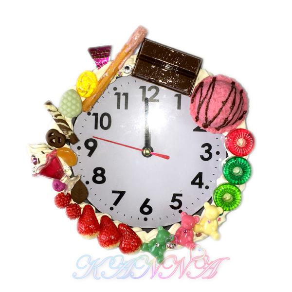 スイーツ盛り壁掛け時計♪ by KANNA