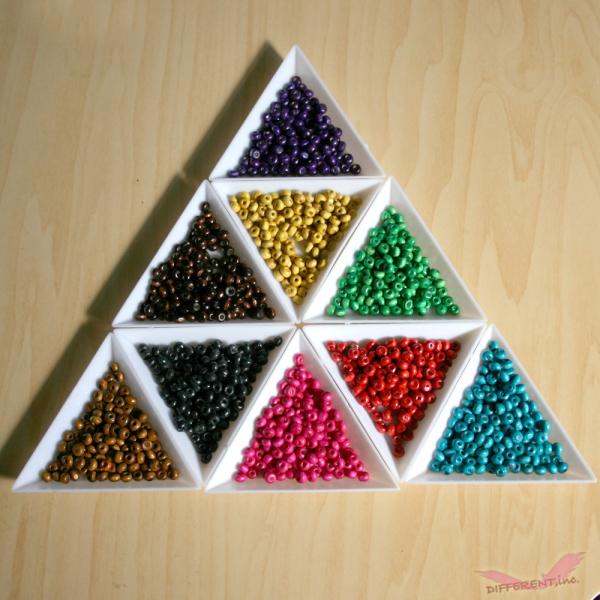 ウッドビーズ ラウンド 9Colors