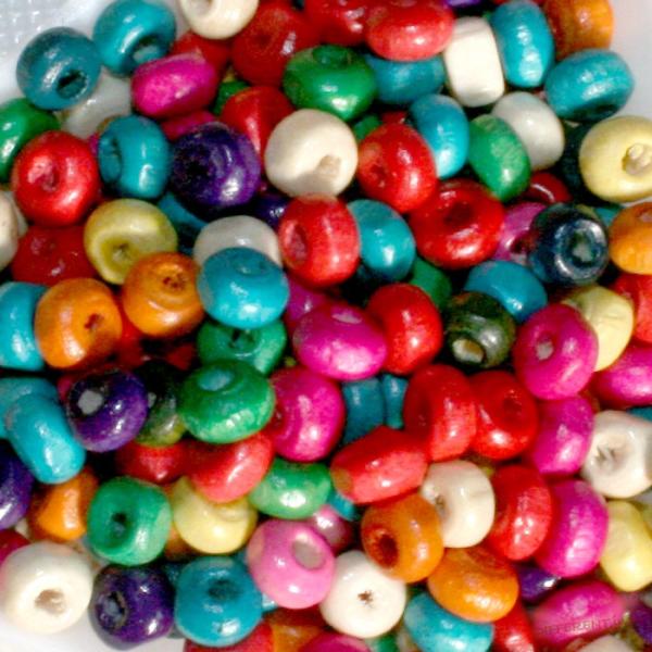 ウッドビーズ ラウンド MIX