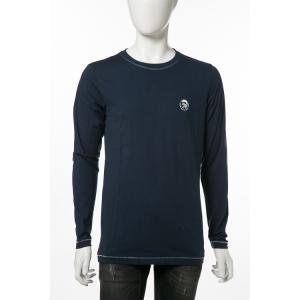 ディーゼル DIESEL ロングＴシャツ ロンT 長袖 丸首 クルーネック UMLT-JUSTIN T-shirt L/S メンズ 00CP7C RTARI ネイビー