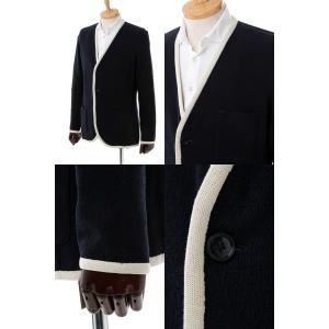ラルディーニ Lardini ノーカラージャケット ジャケット ニット