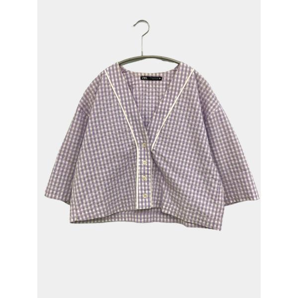 ZARA ザラ カーディガン/ボレロ EUR XS パープル レディース