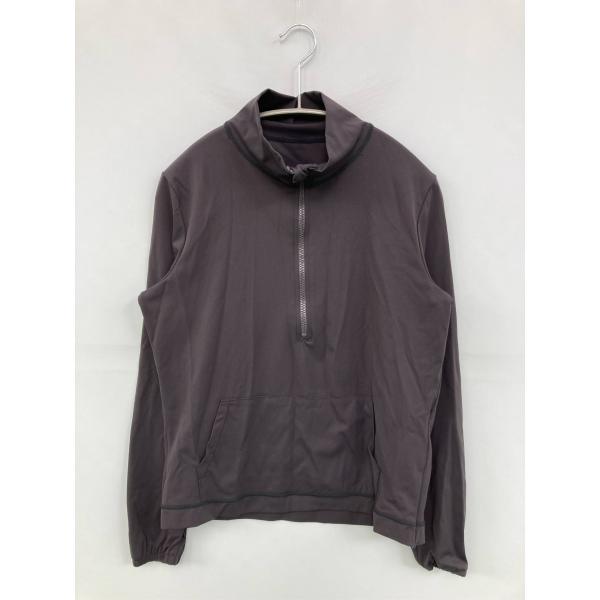 HYS SHOP トップス L グレー ナイロン 無地 ミドル丈 レディース