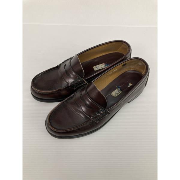 HARUTA ハルタ ローファー 24 1/2 EEE ブラウン レザー・本革 無地 〜3cm コイ...