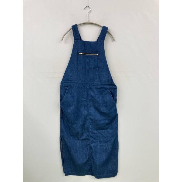 ZARA WOMAN ザラウーマン ジャンパースカート USA S ブルー デニム 無地 ひざ丈 タ...