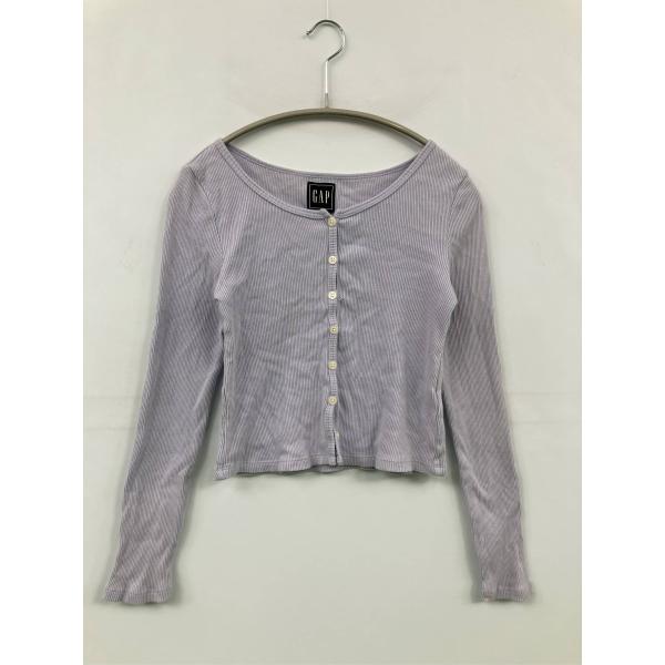 GAP ギャップ カーディガン/ボレロ XXS パープル コットン 無地 ショート丈 長袖 レディー...
