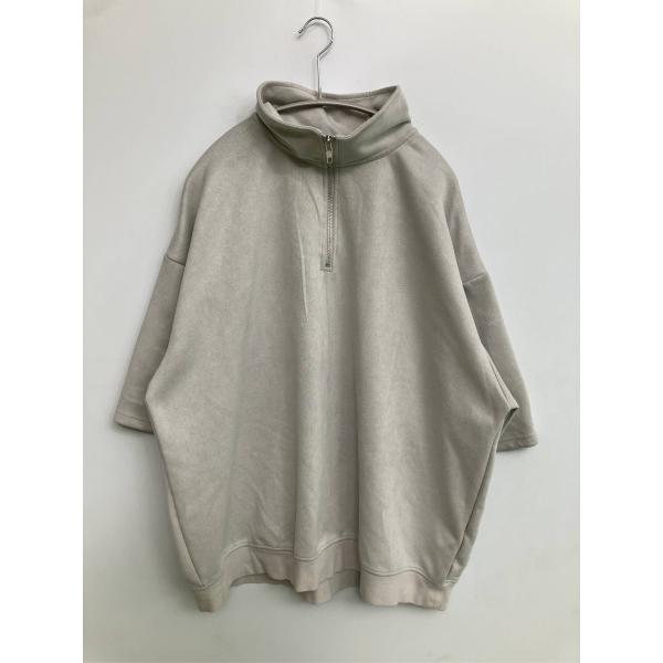 CLEL スウェット L グレー スウェット ストレッチ コットン 無地 ワンポイント 半袖 メンズ