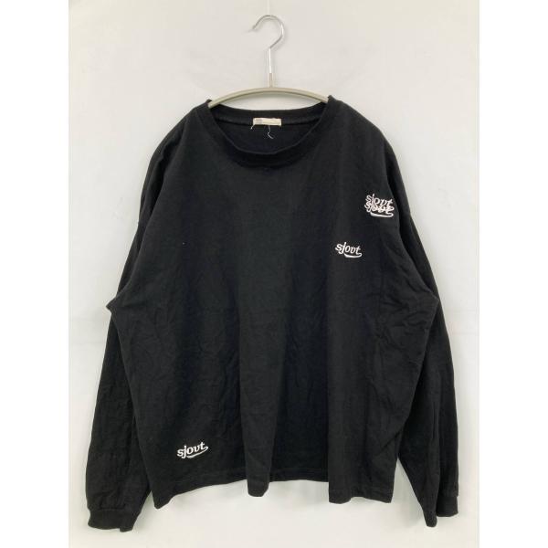 JaVa ジャバ Tシャツ/カットソー M ブラック 前面プリント バックプリント 刺繍 ミドル丈 ...