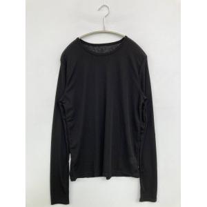 KHARIS ANGEL カリスエンジェル Tシャツ/カットソー M ブラック 無地 ミドル丈 長袖 クルーネック(丸首) レディース