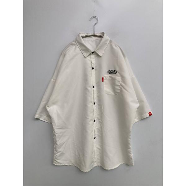 Anchor Smith アンカースミス シャツ/ブラウス L ホワイト 無地 ワンポイント ブラン...