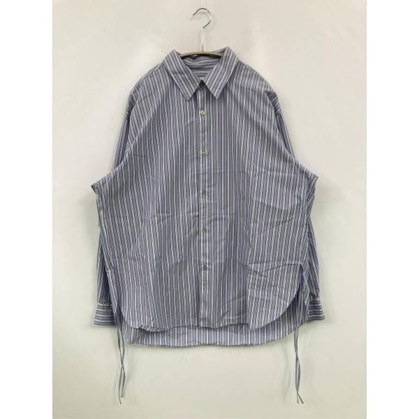 WYM LIDNM ウィムリドム シャツ/ブラウス M ブルー コットン ストライプ柄 ミドル丈 長...