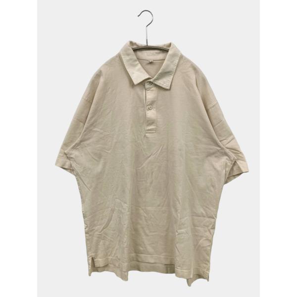 UNIQLO ユニクロ ポロシャツ XL アイボリー 無地 半袖 メンズ