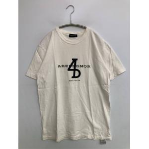 Abeundmor Tシャツ/カットソー F アイボリー 前面プリント ブランドロゴ ミドル丈 半袖 クルーネック(丸首) メンズ レディース