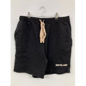 WHITELAND スウェットパンツ XL ブラック 無地 ブランドロゴ スタンダード レギュラー ウエストゴム・紐 メンズ