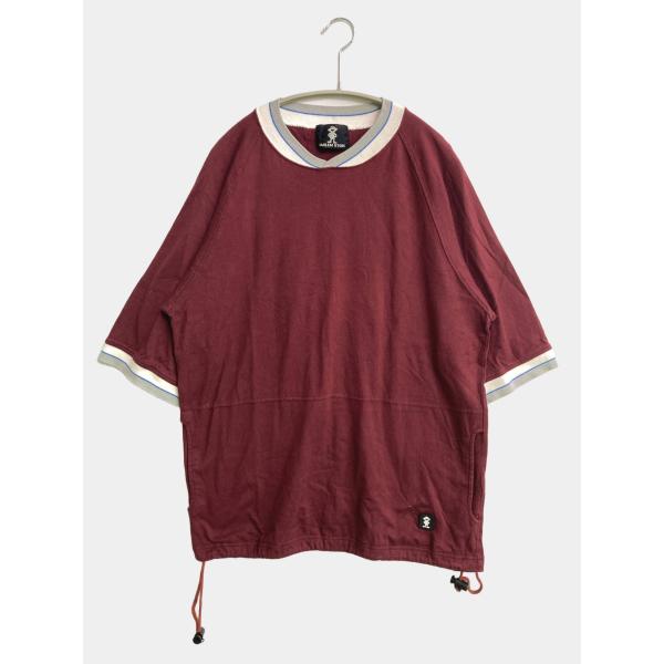 HARLEM STORE Tシャツ/カットソー レッド バックプリント ワンポイント ブランドロゴ ...
