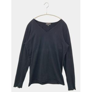 agns b. アニエスベー Tシャツ/カットソー T0 ブラック 無地 ミドル丈 長袖 Vネック レディース