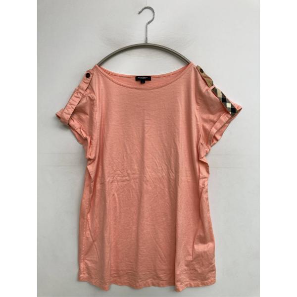 BURBERRY LONDON バーバリーロンドン Tシャツ/カットソー 5 ピンク 無地 ワンポイ...