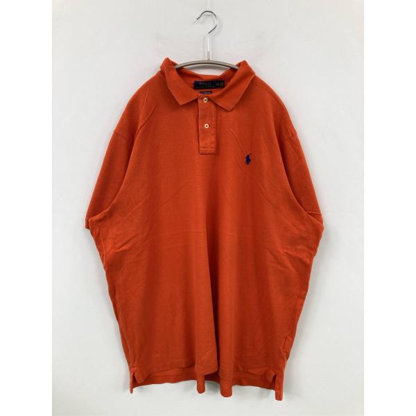 Polo Ralph Lauren ポロラルフローレン ポロシャツ XXL オレンジ 無地 ワンポイ...