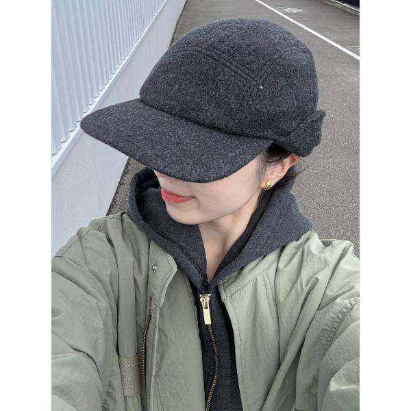 UNIQLO ユニクロ キャップ ONE SIZE グレー ウール・ニット コットン メンズ レディ...
