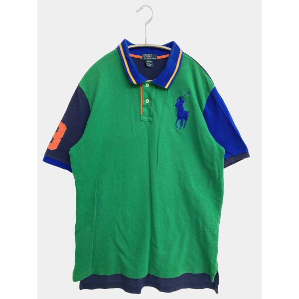 Polo by Ralph Lauren ポロバイラルフローレン ポロシャツ XL グリーン ワンポ...