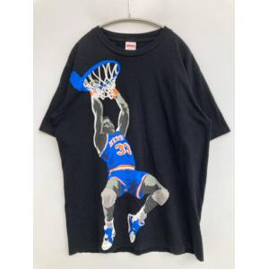 Supreme シュプリーム Tシャツ/カットソー L ブラック 前面プリント ミドル丈 半袖 クルーネック(丸首) メンズ