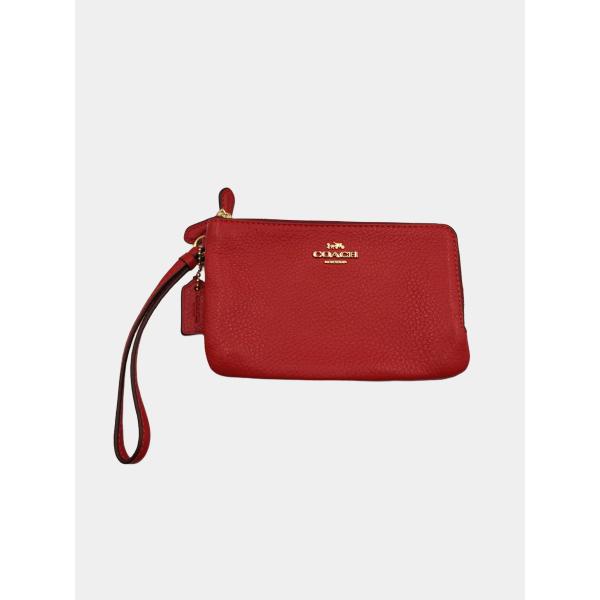 COACH コーチ ポーチ レッド レディース