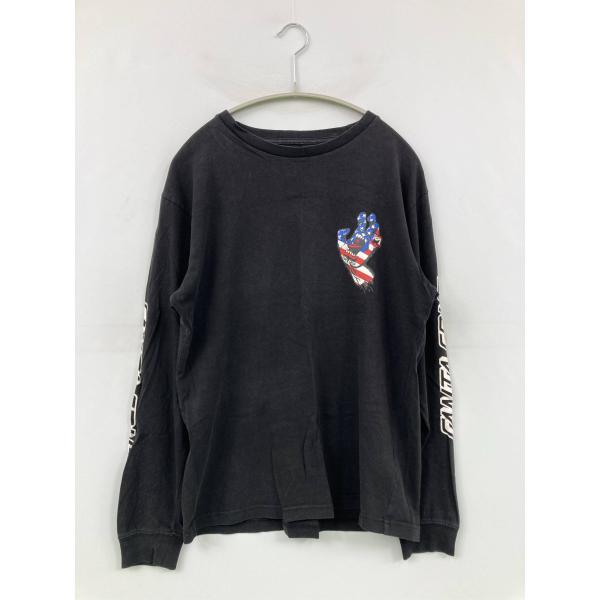 SANTA CRUZ サンタクルーズ Tシャツ/カットソー M ブラック 前面プリント バックプリン...