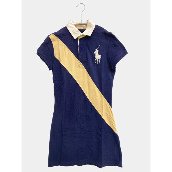 RALPH LAUREN SPORT ラルフローレンスポーツ ワンピース S ネイビー コットン バ...