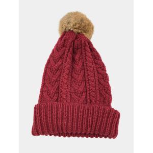 ハニーズ ニットキャップ/ビーニー レッド レディースの商品画像