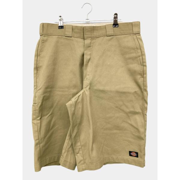 Dickies ディッキーズ チノパンツ 34 ベージュ ハーフ・ひざ丈 コットン 無地 ワンポイン...