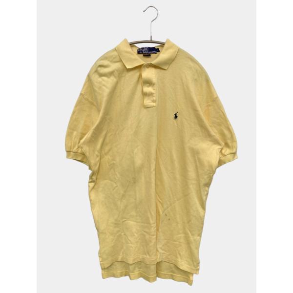 Polo by Ralph Lauren ポロバイラルフローレン ポロシャツ M イエロー 無地 ワ...