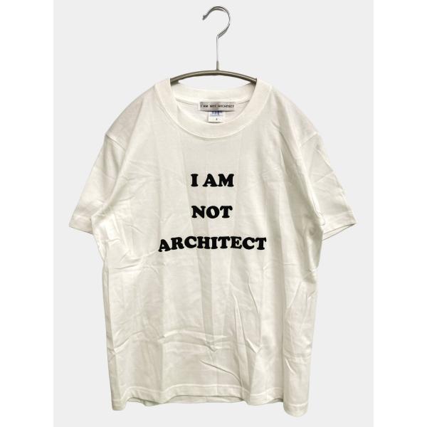I AM NOT ARCHITECT Tシャツ/カットソー S ホワイト 無地 前面プリント バック...