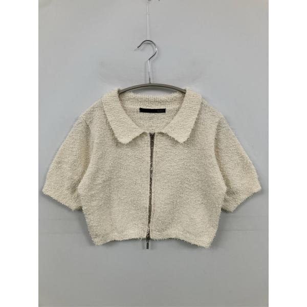 Heather ヘザー カーディガン/ボレロ F アイボリー ショート丈 半袖 レディース