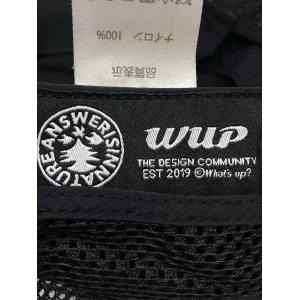 Whats up? キャップ ブラック ナイロ...の詳細画像4