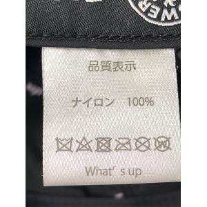 Whats up? キャップ ブラック ナイロ...の詳細画像5