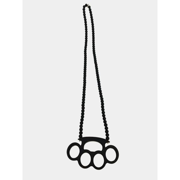 WOODLUM ネックレス ブラック ウッド・ビーズ メンズ レディース