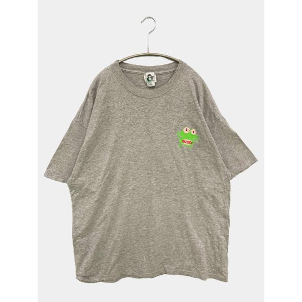 88tees Tシャツ/カットソー XL グレー 前面プリント バックプリント ミドル丈 半袖 クル...