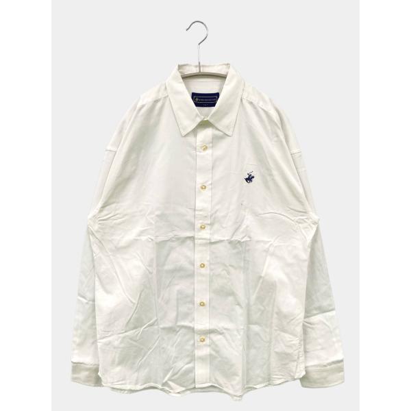BEVERLY HILLS POLO CLUB ビバリーヒルズポロクラブ ビジネスシャツ L ホワイ...