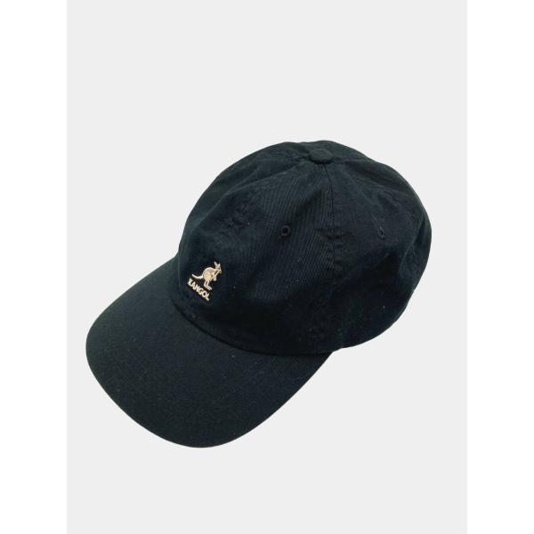 KANGOL カンゴール キャップ ONESIZE ブラック コットン レザー・本革 ベースボール ...