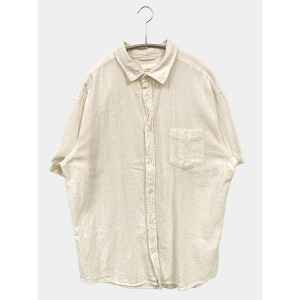 CORISCO コリスコ シャツ/ブラウス XL アイボリー コットン リネン・麻 無地 ロング丈 ...
